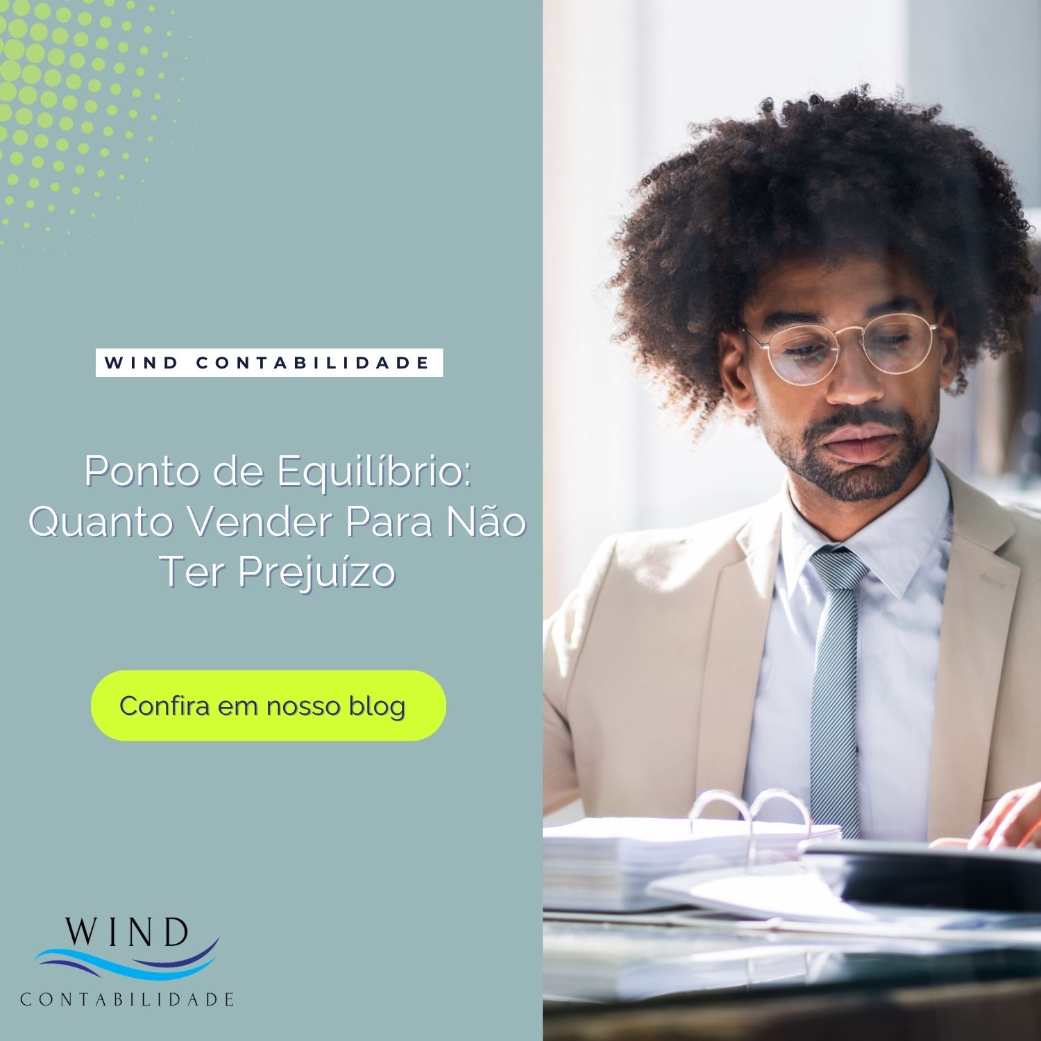 Man analyzing financial documents thoughtfully.